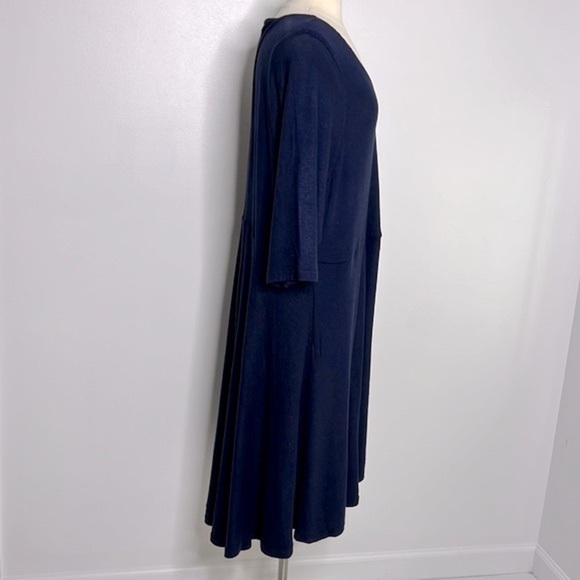 NWT Torrid women’s navy blue hacci wrap jersey knit dress size 4X - Picture 5 of 11